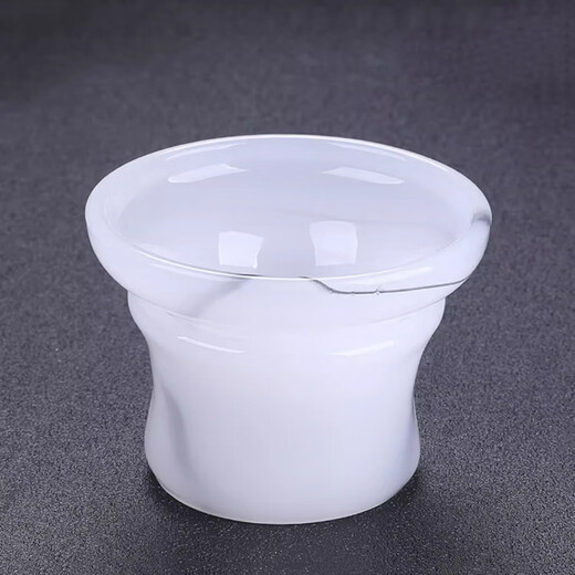 Glaze tea set combination, white jade tea cup, home gift, jade porcelain kung fu tureen teapot, complete gift box gift, pure white glazed jade porcelain set, safe packaging, 1 tureen + 1 fair + 1 tea drain set + 6 tea cups