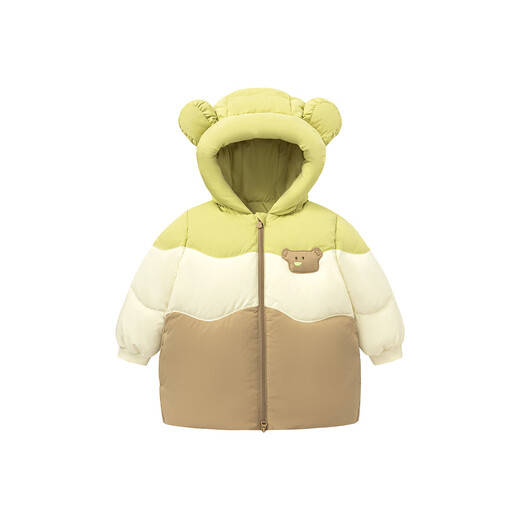 Minibala genuine velvet three-proof down jacket for boys and girls, baby cute style jacket winter