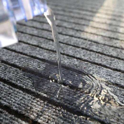 Xuxian kitchen floor mats are water-absorbent, non-slip, oil-resistant, and stain-resistant, household door mats, cuttable mats, carpets, and customizable 90*120cm black and gray stripes-upgraded and thickened