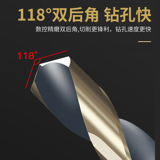 Yanran high speed steel small handle twist drill bit stainless steel concrete wall rock wood glass 12mm 1 piece