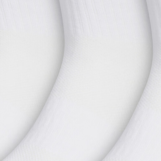 Adidas men and women socks 2025 autumn casual training triple pairs running mid-tube elastic breathable sports socks JC9273 JC9273/white/triple pairs/main recommendation L