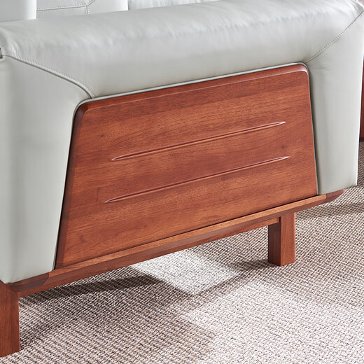 
Guangming Furniture Solid Wood Sofa Modern Simple Soft Bag Sofa Living Room Elm Wood Sofa 3894 Single seat
