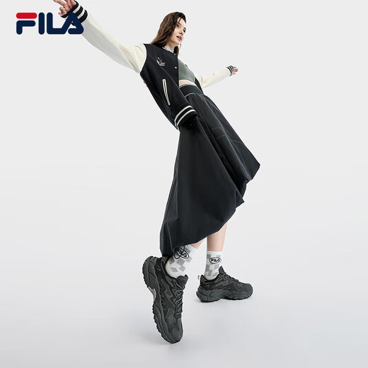 FILA Official Fern Straw Shoes Women's Shoes Sports Shoes 2025 Outdoor Dad Shoes Thick-soled Casual Shoes