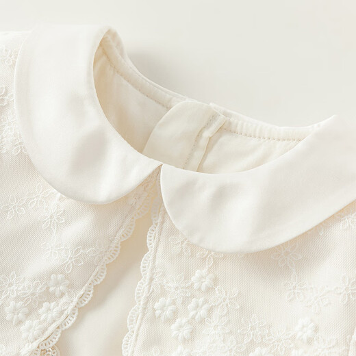 DAVE&BELLA children's skirt, children's vest skirt, girl's dress, children's mesh skirt, baby princess skirt, spring new toddler skirt, off-white, ready stock 100 cm (recommended height 90-100cm)