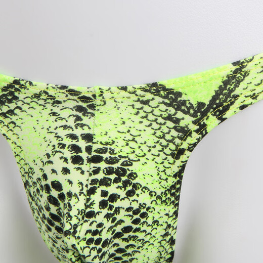 Kang Mengdi sexy underwear men's bed sexy temptation large size gay special thong hot open crotch sexy free to take off MP231 green 2XL (recommended 161-180Jin Jin equals 0.5 kg)