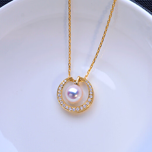 Floating Lotus Seawater Pearl Pendant 758MM Heavenly Lady Moon Women's Pendant a+ without chain 7 points 5-8mm