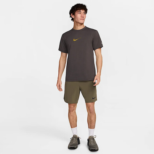 Nike (NIKE) Men's AS M NK DF UV HYVERSE SS OPP2 Knitted Collarless Short T HV4882-299 M