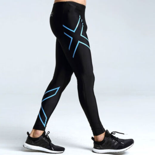 2XU compression pants sports men and women quick-drying running pants training stretch yoga pants gradient fitness tights trousers gold label women's trousers thin section M
