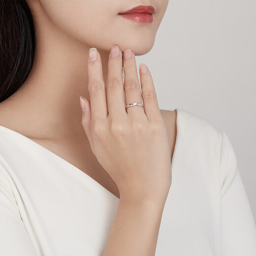 Saturday Fu PT950 platinum ring female love wings live B018508 about 2.44g birthday gift