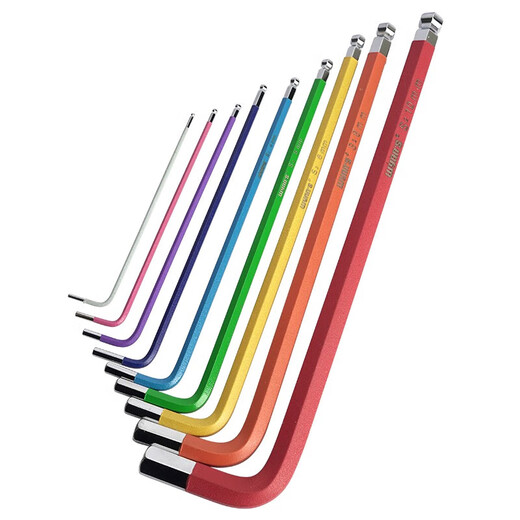 Ensemble de clé hexagonale Hexagonale Hexagonale Céreille de planche Blossom Tirdeur hexagonal (métrique) 8 pièces Mini Flat Head W9926
