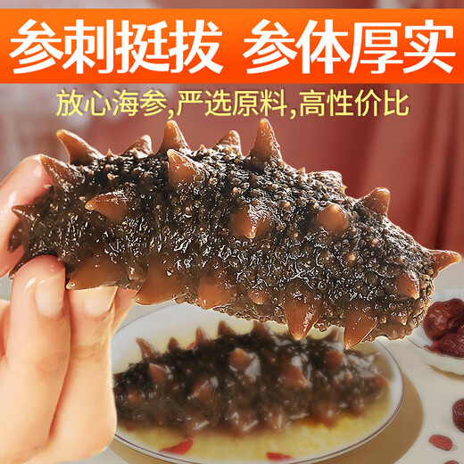 Meifengtang ready-to-eat sea cucumber Dalian individually packaged fresh wild bottom sown Liao cucumber and sea cucumber seafood New Year's goods 16-20 pieces 500g