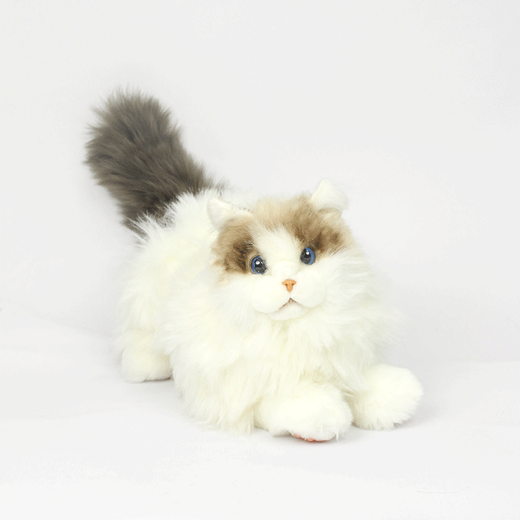 Elephant Robotics Elephant Robot Mita Cat Simulation Cat Machine de peluche Doll Enfants Girls Anniversaire Gift Smart Machine Persian Cat Persan Version reconnue