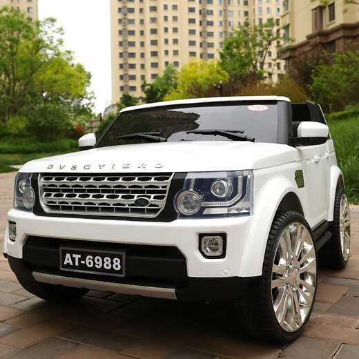 Ai Tong Children's electric car can take a double four-wheel off-road toy car for men and women and children toy car charging remote control four-wheel drive children's car Red dual-wheel drive superwei 12V/remote control/swing