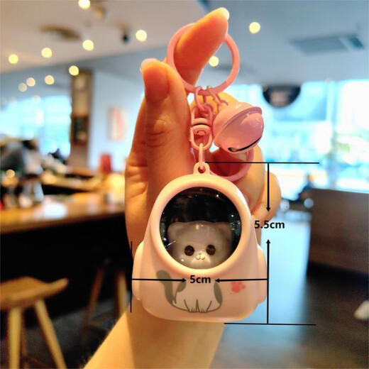Cute bear keychain couple bag pendant internet celebrity atmosphere light keychain claw machine gift couple