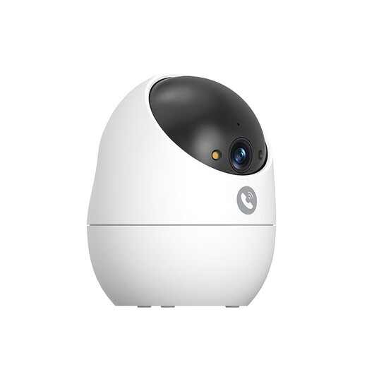 Fluoritkamera Xiaodou Dual Camera Überwachung Home Wireless Indoor 360-Grad-Dialog Mobile Remote Einzelkamera 5 Millionen (Sprachanruf + Humanoid-Tracking) Kamera + 64G Speicherkarte [Empfohlen] Weiß