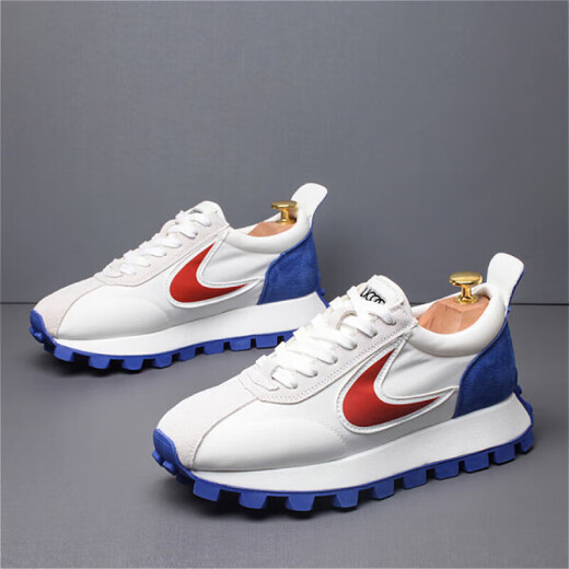 Piloto de leopardo; Qi PAO Ren Zapatos para mejorar la altura de la marca para hombres 2024 Spring Nuevo zapatos casuales de moda SOMPLE SOLO CONFIE COMOLO ZAPATOS PARA MEN THANCES 42 (260 mm)
