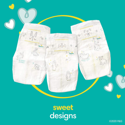 Pampers Swaddlers Pañales desechables para bebés un suministro mensual