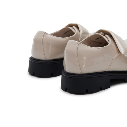 Little MO&Co. children's clothing children's Mary Jane JK small leather shoes loafers KBB3SHS001 beige apricot 28 inner length 19cm