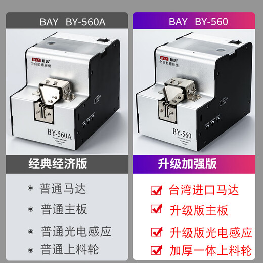 BANGYUAN Máquina de tornillo totalmente automática BY560 Pequeña guía de disposición automática Guía de riel Ajustable M1-M5 Alimentador de tocadiscos automáticos [BY-1050 estándar] maquinaria