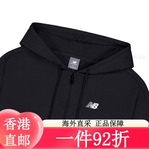 NEW BALANCE NB官方女款潮流百搭运动休闲连帽卫衣 BK WJ41501 M BKWJ41501 S 均码