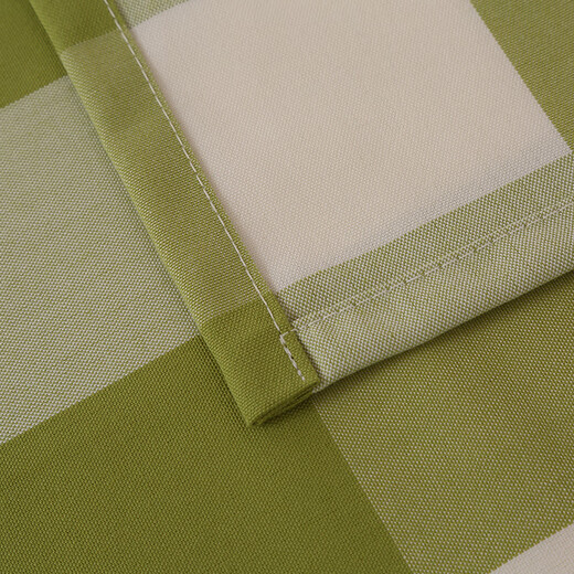 Yizixiu Nordic checkered tablecloth pure cotton and linen thickened coffee table sofa cover modern fresh checkered tablecloth simple tablecloth green small plaid customized various sizes non-returnable