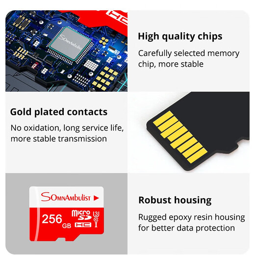 SomnAmbulist speed memory card, dash recorder, surveillance camera, drone switch, mobile phone, tablet, high-speed TF memory card 2GB