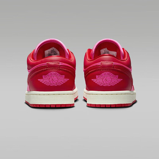 Nike (NIKE) Jordan 1 Low SE Silk Satin Cushioning Comfortable Breathable Women's Board Shoes Low Top Sports Casual Shoes Red FB9893-600 38.5