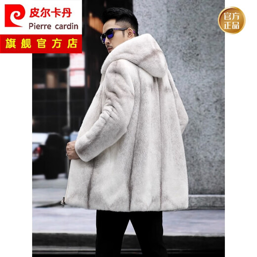 Pierre Cardin Mink Coat Mid-longitud de longitud de longitud de longitud de los hombres