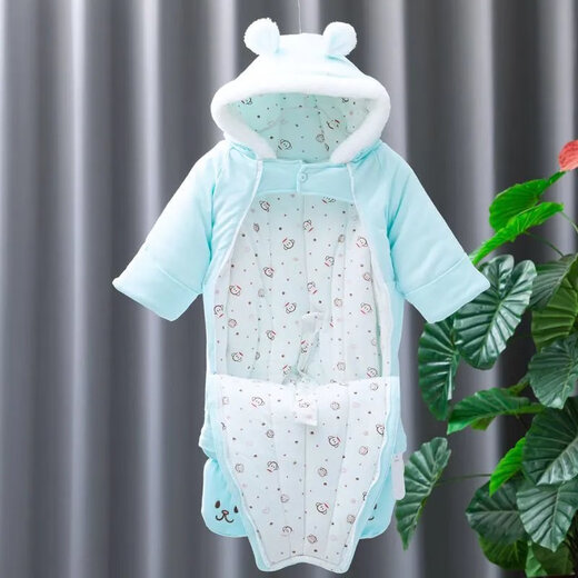 Disney (Disney) Newborn Baby Thickened Onesie, Quilt, Baby Outing Cuddle Clothes, Autumn Feet Plush Sleeping Bag, 5637 Cute Rabbit Cuddle Clothes, Pink 66 Recommended for 0-6 months clothing version, cut to size