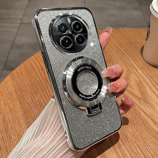 Min Qiao Realme Gt5pro Coase Mobile Phore Case Realme GT5POR Защита Силиконовый корпус RMX3888 Полная крышка Прозрачная прозрачная оппогта Soft Shell Oppo Мужчины и женщины REALME с кронштейном TG5 [Far Peak Blue] Transparent Electrapting + Тот же стиль REALME REALME GT5 P-