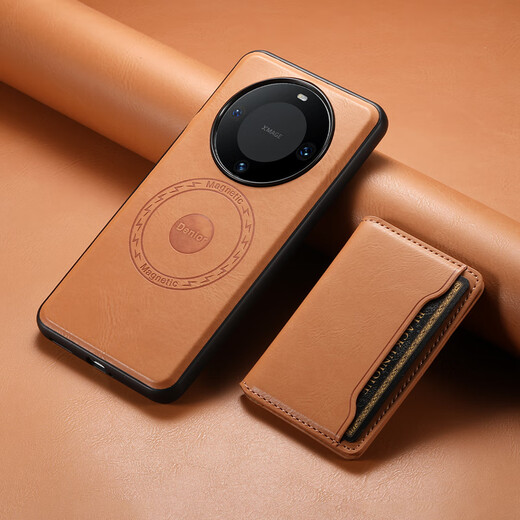 有朋（YouPeng）华为mate60Pro手机壳磁吸卡包Mate60带卡套放卡mate60pro+插卡手机套可放卡片magsafe皮套p车载磁 黑色 手机壳+卡包 华为 Mate 60 Pro