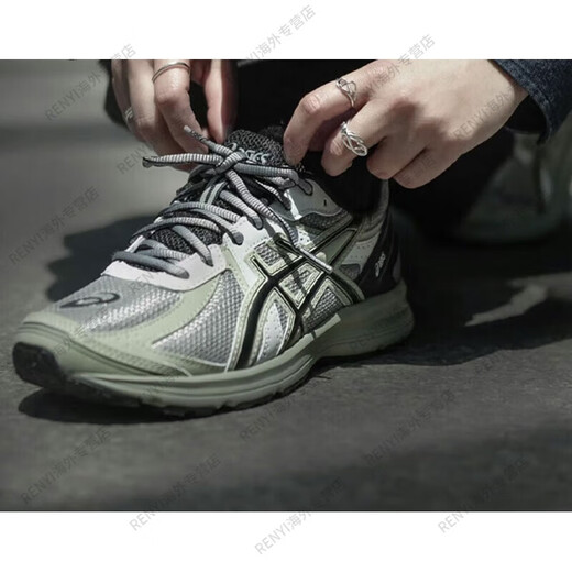 亚瑟士（asics）Jogs秋冬百搭绿色男跑步鞋休闲复古鞋运动鞋女鞋官方旗舰正品 1201A967-100【银白色】 37