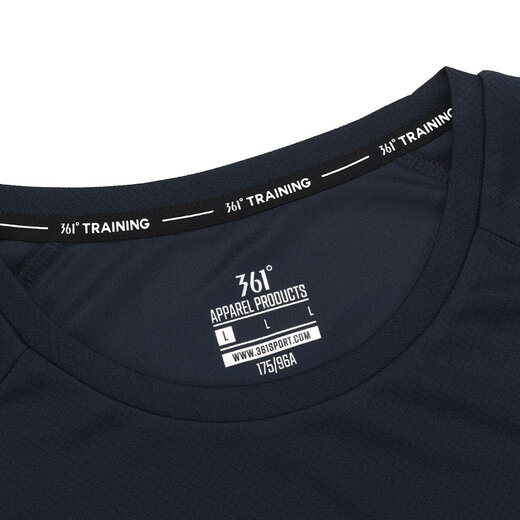 361 Kurzärärmelte T-Shirt Herren Frühling und Sommer Schnelltrockne Kleidung Lose Sports Running Fitness Training Freizeitkleidung 652524101-7