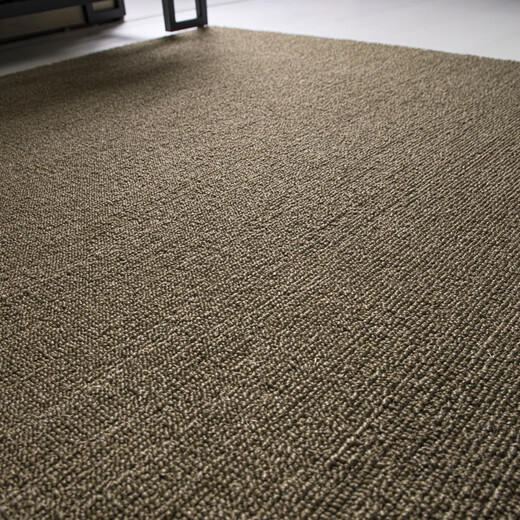 Sisal woven entrance door mat cuttable retro Japanese linen floor mat living room entrance wabi-sabi style coffee table mat coffee brown natural pure sisal 60*100CM