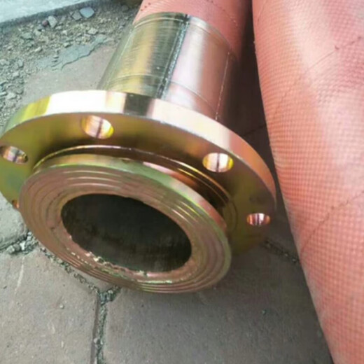 NINGXI customized DN25 flange 4-hole high temperature resistant rubber pipe