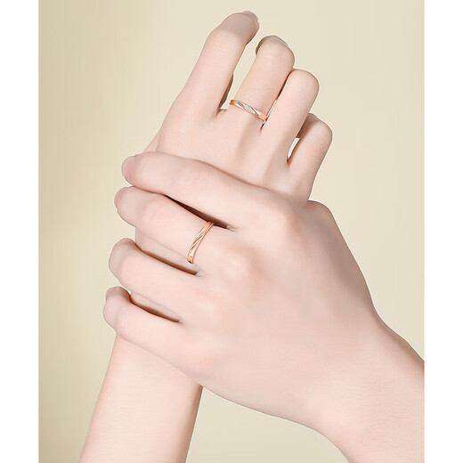 Stephen's birthday gift 18K gold ring couple engagement wedding ring light luxury style Ag plated 24K gold ring Engraved SF Express next day delivery light luxury style pair Ag