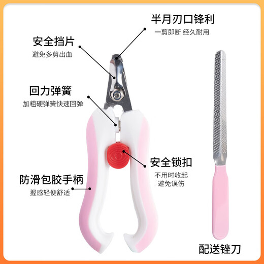 Pet Xiaoyi Cat Nail Clipper Set Pet Dog Special Nail Grinder Artifact Beauty Tool Pet Nail Clipper Set