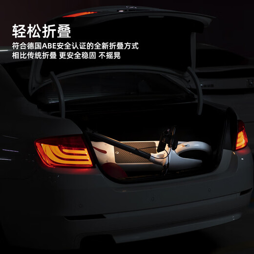 Bremer electric scooter, foldable electric scooter, small mount, adult two-wheeled lithium battery portable scooter V10 36V gray/listed brand lithium battery/range 40-50KM