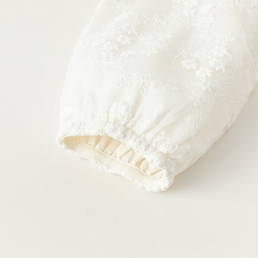 DAVE&BELLA children's skirt, children's vest skirt, girl's dress, children's mesh skirt, baby princess skirt, spring new toddler skirt, off-white, ready stock 100 cm (recommended height 90-100cm)