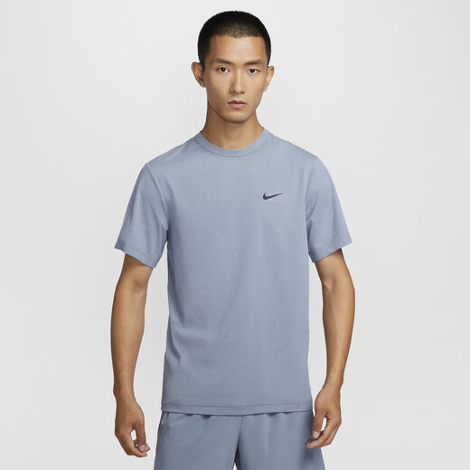 Nike men's quick-drying short-sleeved top spring training lightweight NIKE DRI-FIT HYVERSE DV9840 100 white/black 2XL