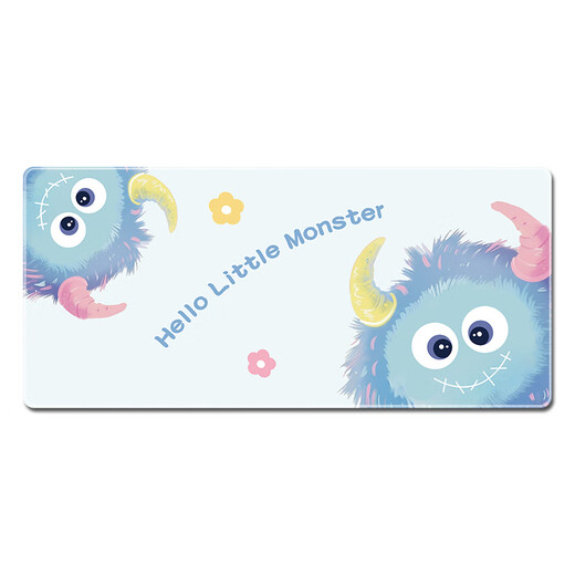 Three-color cat cute little monster mouse pad super large cartoon animation office desktop mat wrist pad notes 6626 pink bear 60 cm x 30 cm x 2 mm