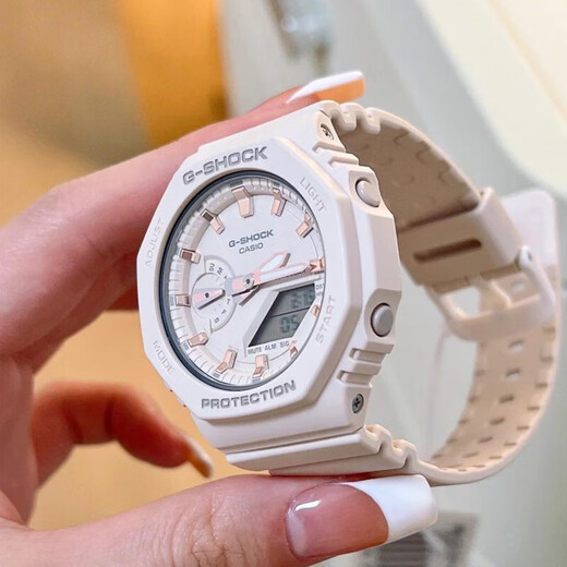 CASIO watch sports octagonal female G-SHOCK student sports electronic Japanese and Korean watch as a gift for your girlfriend Fantasy Nude Pink GMA-S2100-4A