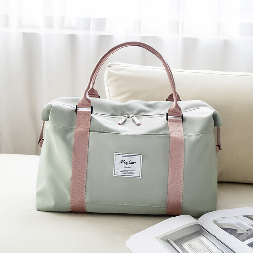 Bolsa de Viaje Bolsa de Equipaje Impermeable, Ligera y portátil de Gran Capacidad para Mujer Bolsa de Embarque y Maternidad para Viajes de Corta Distancia Bolsa de Almacenamiento Edición estándar Rosa - Puede Estar