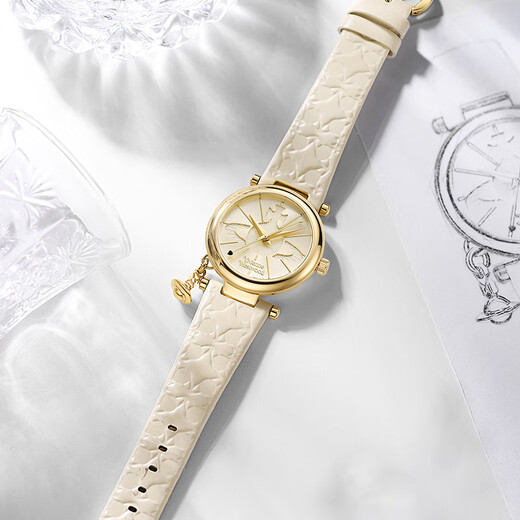 Vivienne Westwood West Queen Mother's Watch Small Gold Watch Girl Birthday Gift Christmas Gift for Girlfriend New Year's Eve VV006WHWH