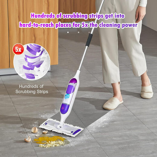 SWIFFER imported from the United States SWIFFER PowerMop pads 5X powerful electric water spray mop set and replacement 5X powerful electric mop with 10 dry wipes 2 detergent--5X mop