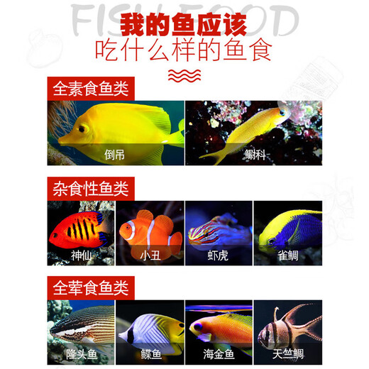 Fish Kirin United States imported marine brand seawater fish feed ornamental fish sea fish open fish fish food clown fish fish food vegetarian seafood thin slices 71g