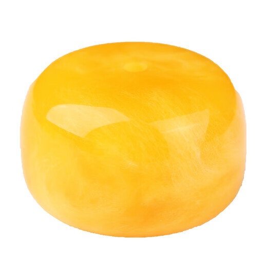 Core fragrant beeswax with beads, drum beads, spaced beads, loose beads, diamond beads, single beads, star and moon bodhi, bracelet accessories collection, honey chicken fat yellow drum beads, 16mm diameter * 15.5mm, default