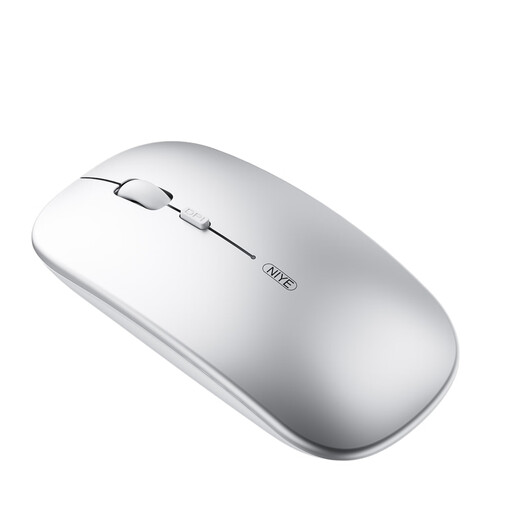 Мышь GGCHG подходит для беспроводной мыши Huawei. Двухрежимная аккумуляторная бесшумная офисная мышь с Bluetooth, легкая эргономичная мышь, подходящая для мыши ASUS HP, серебристая, световая, звуковая, офисная, перезаряжаемая модель, 2,4G + двухрежимная модель Bluetooth.