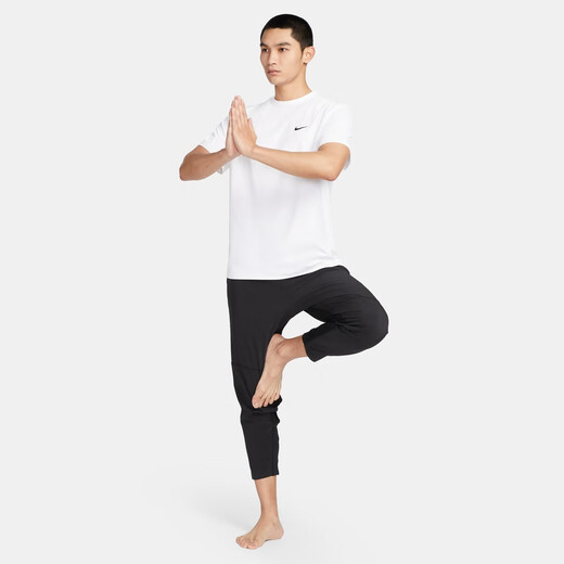 Nike men's quick-drying short-sleeved top spring training lightweight NIKE DRI-FIT HYVERSE DV9840 100 white/black 2XL