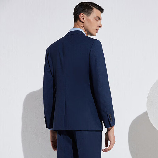 Angel Bird Formal Men's Suit (Top) Work Wool Suit EBB221016 Curtain Blue 50A